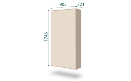 Пенал (2 дв.) Aura