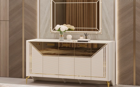 Комод с зеркалом Стефани